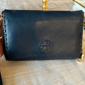 navy tory burch purse